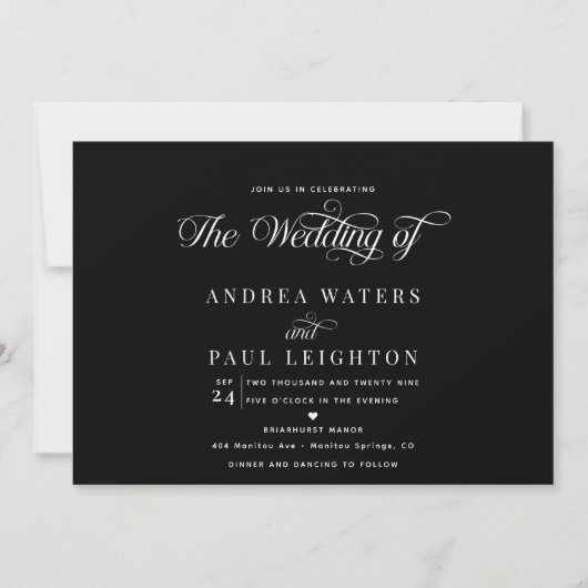 Foto-Collage Hochzeit | QR-Code Einladungen (Vorderseite)