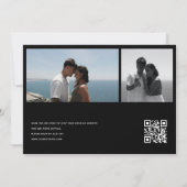 Foto-Collage Hochzeit | QR-Code Einladungen (Rückseite)
