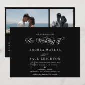 Foto-Collage Hochzeit | QR-Code Einladungen (Vorne/Hinten)