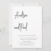 Foto-Collage-Hochzeit | QR-Code-Einladungen Einladung (Vorderseite)