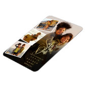 Foto-Collage Hochzeit Save The Date Magnet (Linke Seite)