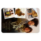 Foto-Collage Hochzeit Save The Date Magnet (Horizontal)
