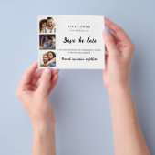 Foto Collage Hochzeit Speichern Sie das Datum Flyer (Gruppe)
