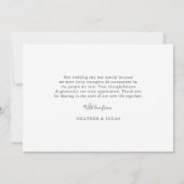 Foto Collage Hochzeit Vielen Dank Flat Card| Marin Dankeskarte (Rückseite)