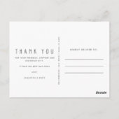 Foto Collage Hochzeit Vielen Dank Postkarte (Rückseite)