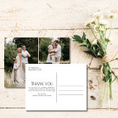 Foto Collage Hochzeit Vielen Dank Postkarte