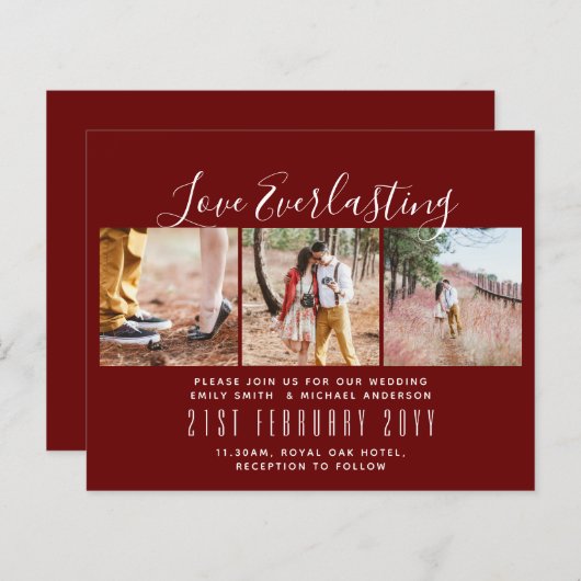 FOTO COLLAGE Hochzeitsveranstaltung in Everlasting (Vorne/Hinten)