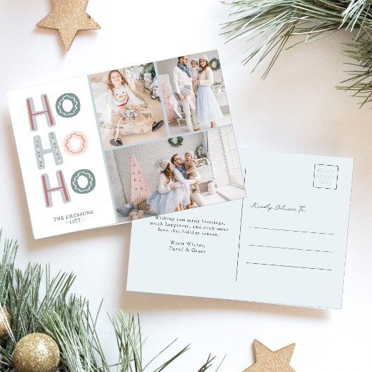 Foto Collage Holiday Postkarte