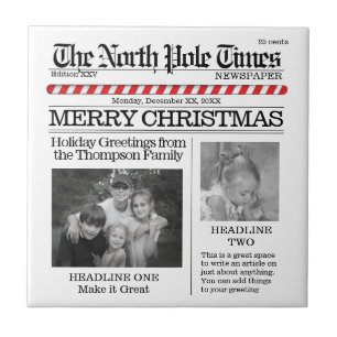 Foto Collage Holiday Weihnachtsnamen Vorlage Fliese