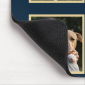 Foto Collage Hund Vater Maus Pad Mousepad (Ecke)