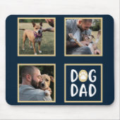 Foto Collage Hund Vater Maus Pad Mousepad (Vorne)