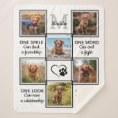 Foto-Collage Hundeschluss Einzigartiger Sake Sherpadecke (Vorderseite)