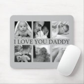Foto Collage 'I LIEBE YOU DADDY' Mousepad (Mit Mouse)