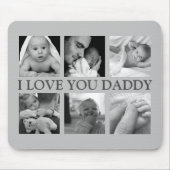 Foto Collage 'I LIEBE YOU DADDY' Mousepad (Vorne)