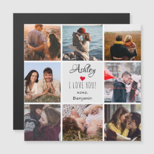 Foto Collage ''I Liebe You'' Valentinstag Magnetkarte