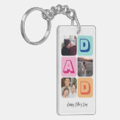 Foto Collage I Liebe You Vater Schlüsselanhänger (Vorderseite links)