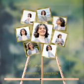 Foto Collage in Love Memory Memorial-Signatur Acrylschild (Neutral)