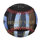 Foto Collage Individuellen Namens Baseball (Rückseite)