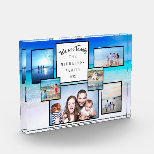 Foto Collage Keepake Beach Wir sind Familie (Links)