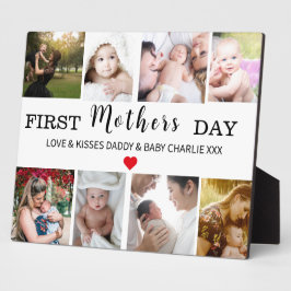 Foto Collage Keepake Plaque zum ersten Muttertag Fotoplatte