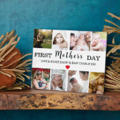 Foto Collage Keepake Plaque zum ersten Muttertag Fotoplatte (Seite)