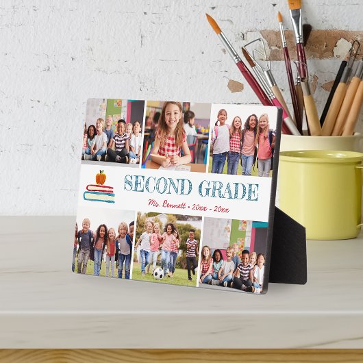 Foto Collage Kids School Jahr der Pflege Fotoplatte