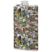Foto Collage, klassische Hip Flaske Flachmann (Links)