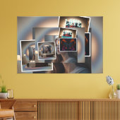 Foto collage leinwanddruck (Insitu (Wohnzimmer))