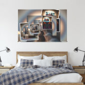 Foto collage leinwanddruck (Insitu (Schlafzimmer))