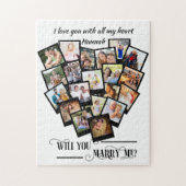 Foto Collage Liebe, die Sie heiraten Puzzle (Vertikal)