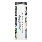 Foto Collage Liebe, die Sie Mama Text personalisie Thermosbecher (Rückseite)