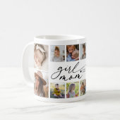 Foto-Collage Mädchen Mutter Kaffeetasse (Vorderseite Links)