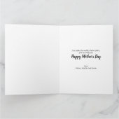 Foto Collage Magenta Floral Editable Card Karte (Innenseite)