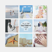 Foto Collage Magnet Gastgeschenk Hochzeit Seashell (Vorne)