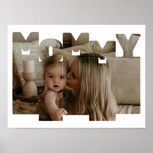 Foto Collage Mama, Mama Mütter Tagesgeschenk Poster (Vorne)