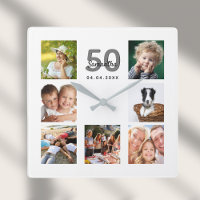 Foto-Collage Meilenstein für die Geburtstagsfamili