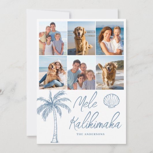 Foto Collage Mele Kalikimaka Weihnachten (Vorderseite)