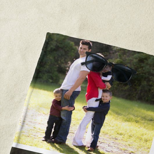 Foto-Collage mit 7 Fotos und Monogramm Strandtuch (Beispiel)