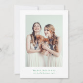 Foto-Collage mit einfachem Rahmen Grün Weihnachten (Vorderseite)