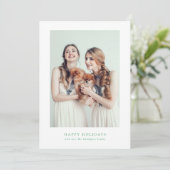 Foto-Collage mit einfachem Rahmen Grün Weihnachten (Stehend Vorderseite)