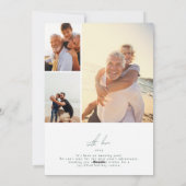 Foto-Collage mit einfachem Rahmen Grün Weihnachten (Rückseite)