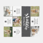 Foto-Collage mit Haustierhund Fleecedecke (Vorderseite (Horizontal))