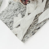 Foto-Collage mit Haustierhund Fleecedecke (Ecke)
