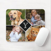 Foto-Collage mit Monogramm Mousepad (Mit Mouse)