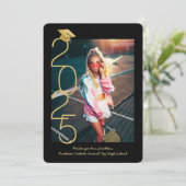 Foto Collage Modern 2025 Abschluss Open House Ankündigung (Stehend Vorderseite)