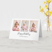 Foto Collage Modern Daddy's Geburtstagskarte Karte (Gelbe Blume)