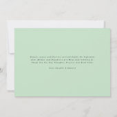 Foto Collage moderne Triole Geburtsankündigung Ankündigung (Rückseite)