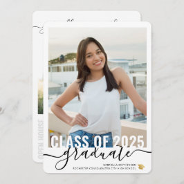 Foto Collage Modernes Script Abschluss Open House Ankündigung