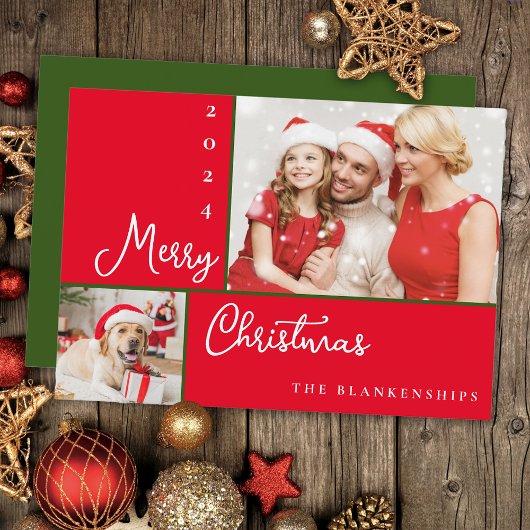 Foto Collage Modernes Skript Weihnachten