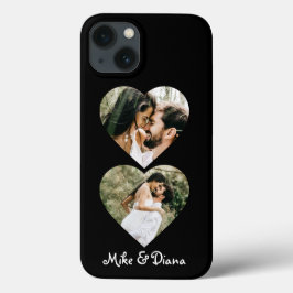 Foto Collage Monogram Couple Wedding Case-Mate iPhone Hülle